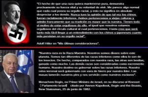 Discursos enardecedores de dictaros y genocidas, A. Hitler y B. Netanyahu