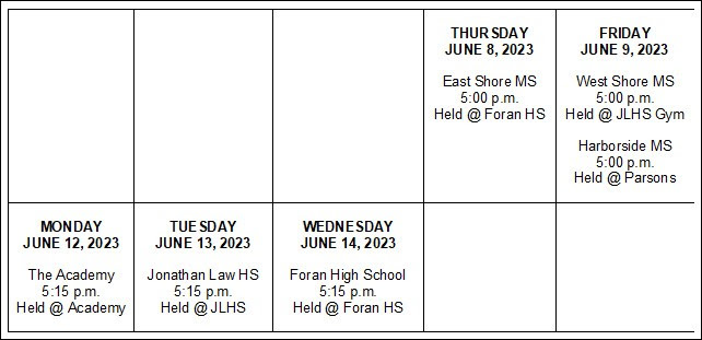 grad sched 2023