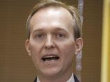 In this Dec. 16, 2019, photo Utah Rep. Ben McAdams speaks during a news conference in Murray, Utah. McAdams tested positive for the coronavirus on Wednesday, March 18, 2020, in an announcement that comes shortly after the first known case in Congress. (AP Photo/Rick Bowmer) **FILE**