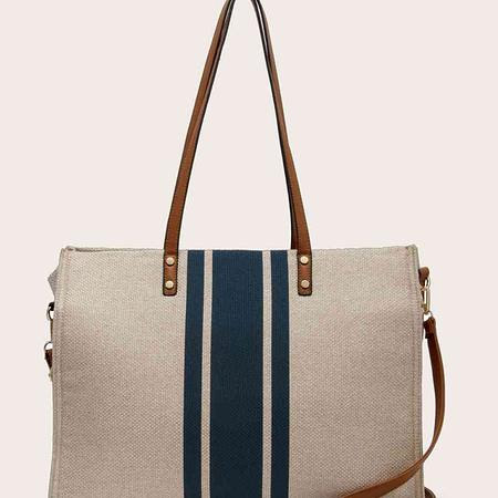 Striped Tote Bag