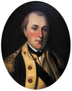 Lafayette in the uniform of a major general of the Continental Army, by Charles Willson Peale, between 1779–1780