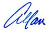 Allan's signature