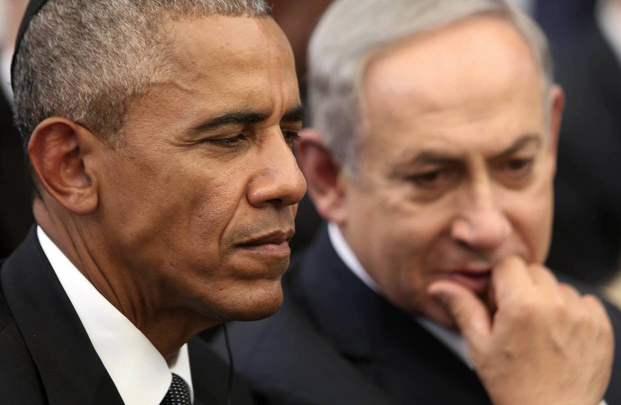 President Obama and Benjamin Netanyahu in Jerusalem, Sept. 30.