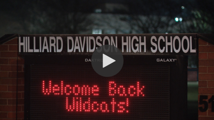 Hilliard Davidson High School electronic bulletin board 