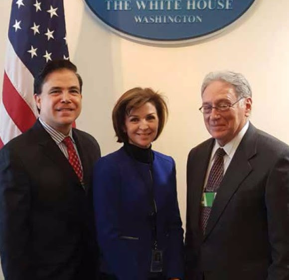 White House Director of Media, Helen Aguirre Ferre and David Miller, P.A.