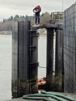 Rescue on the Kitsap near Clinton Terminal