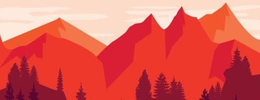 Wildfire Picture of mountains and trees