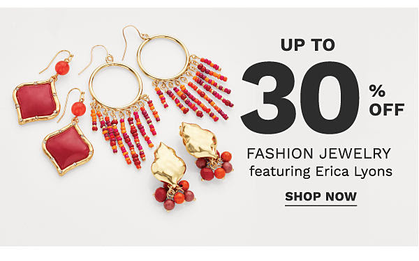 Up to 30% off fashion jewelry featuring Erica Lyons. Shop Now.