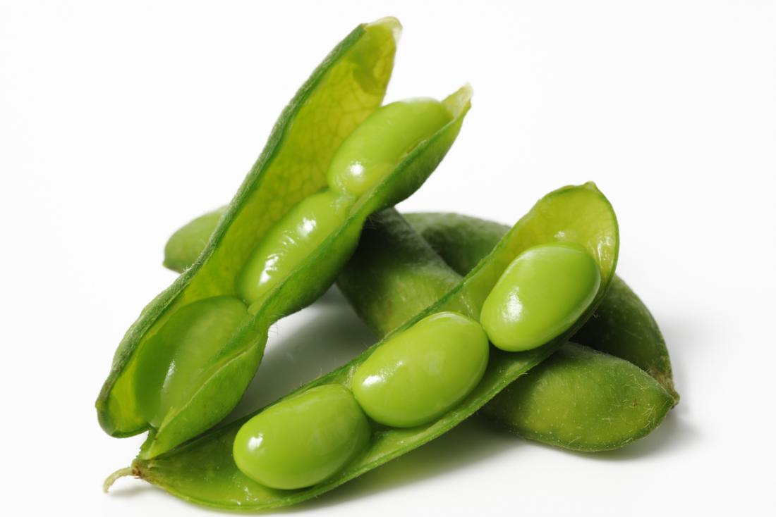 Edamame beans are a young soy bean.