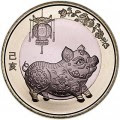 10 юаней 2019 Китай, Год свиньи