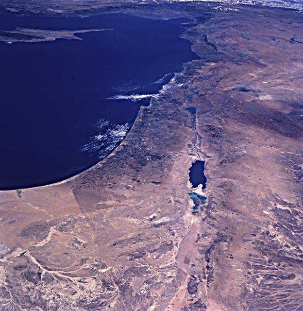 NASA view of Israel