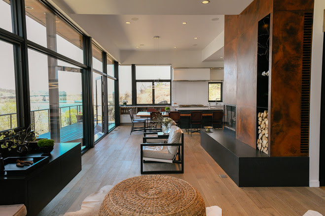 A living area inside the Pittsburgh home of Cyd Stackhouse and Bob Bergren.