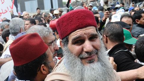 Moroccan radical Muslim preacher Mohamed Fizazi in Casablanca on April 1, 2012