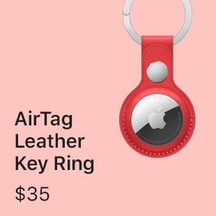 AirTag Leather Key Ring $35