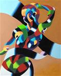 Mark Webster - Abstract Geometric Futurist Figurative Oil Painting - Posted on Wednesday, December 3, 2014 by Mark Webster