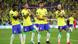 Os jogadores Vinicius Júnior, Raphinha, Lucas Paquetá e Neymar celebram com dança o segundo gol do Brasil contra a Coreia do Sul no Estádio 974 