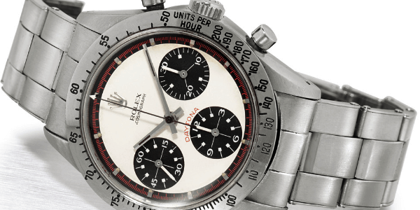 The Exotic Dial. Rolex Daytona ref 6239 with an exotic dial, or matching outer track and sub-dials.