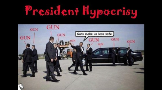 Obama - gun hypocrisy