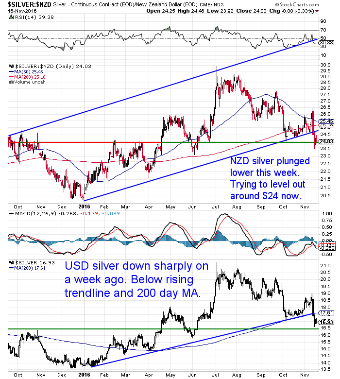 NZ Dollar Silver Chart