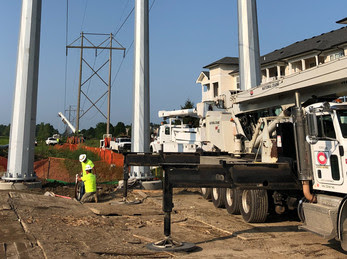 Utility work on Epler Ave.