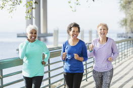 Group of women exercising