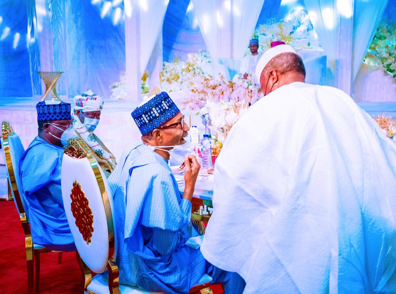 Buhari, Osinbajo, others at Yusuf and Zahra