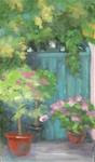 "Door in Giverny" - Posted on Sunday, November 23, 2014 by Judy Elias