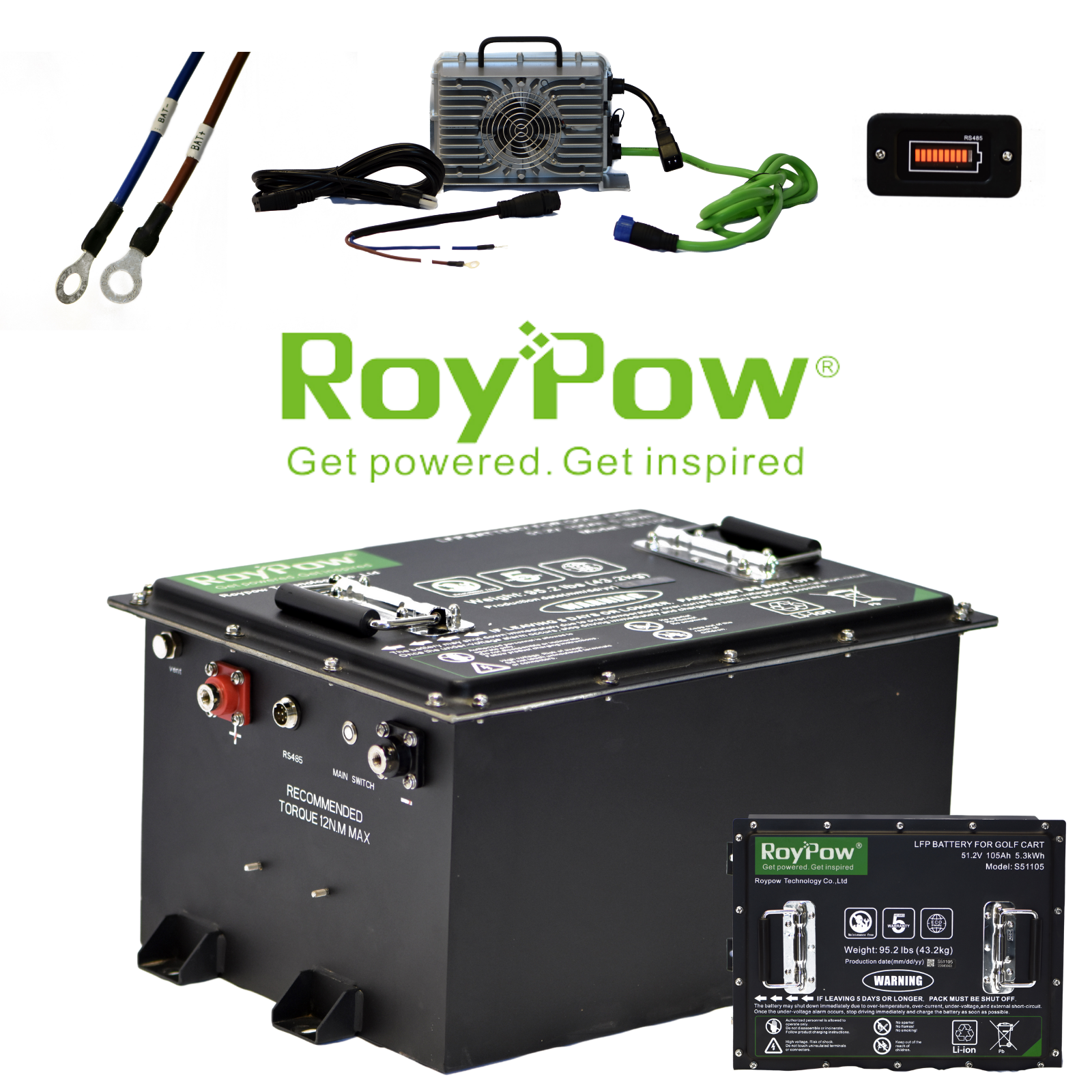 Image of RoyPow 48V 105Ah Lithium Battery (S51105) - Official Dealer