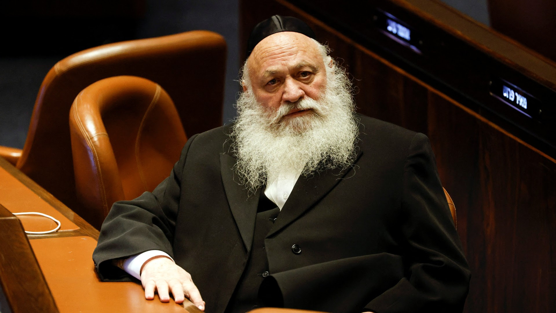 Incoming housing minister Yitshak Goldknop in the Knesset 29 December (Reuters) Incoming housing minister Yitshak Goldknop in the Knesset 29 December (Reuters)