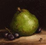 Little Comice pear with grapes - Posted on Tuesday, January 20, 2015 by Jane Palmer