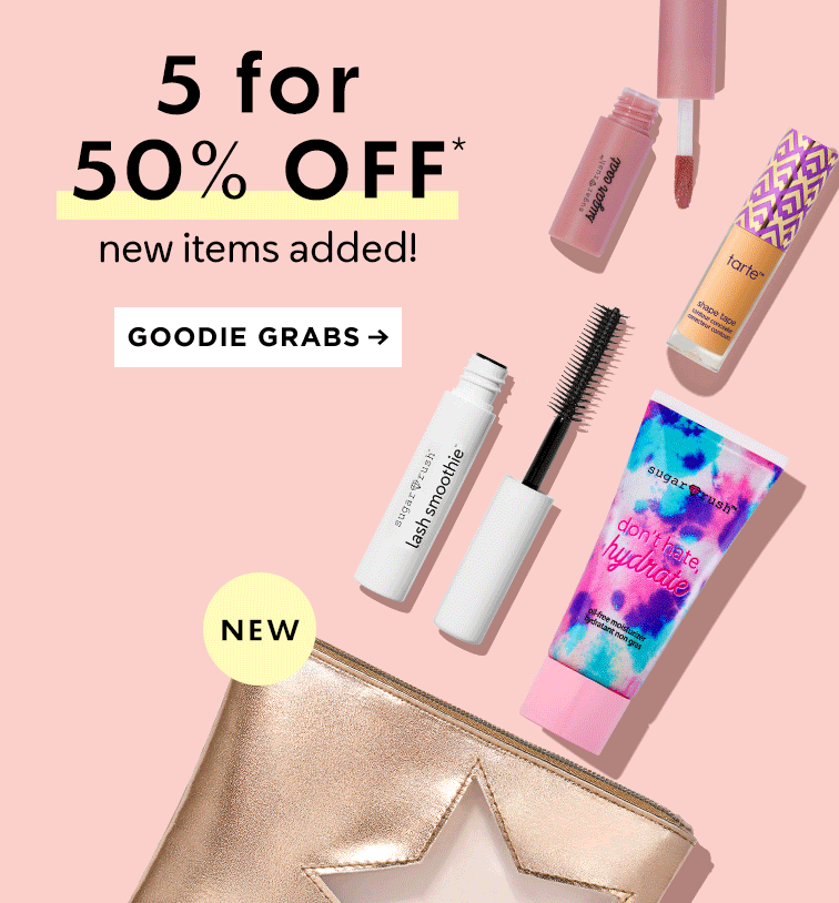 get 5 for 50% off*