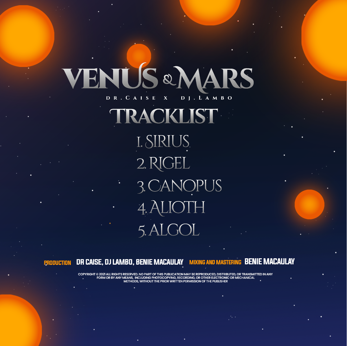 ''Venus And Mars'' By Dr. Caise Ft. Dj Lambo