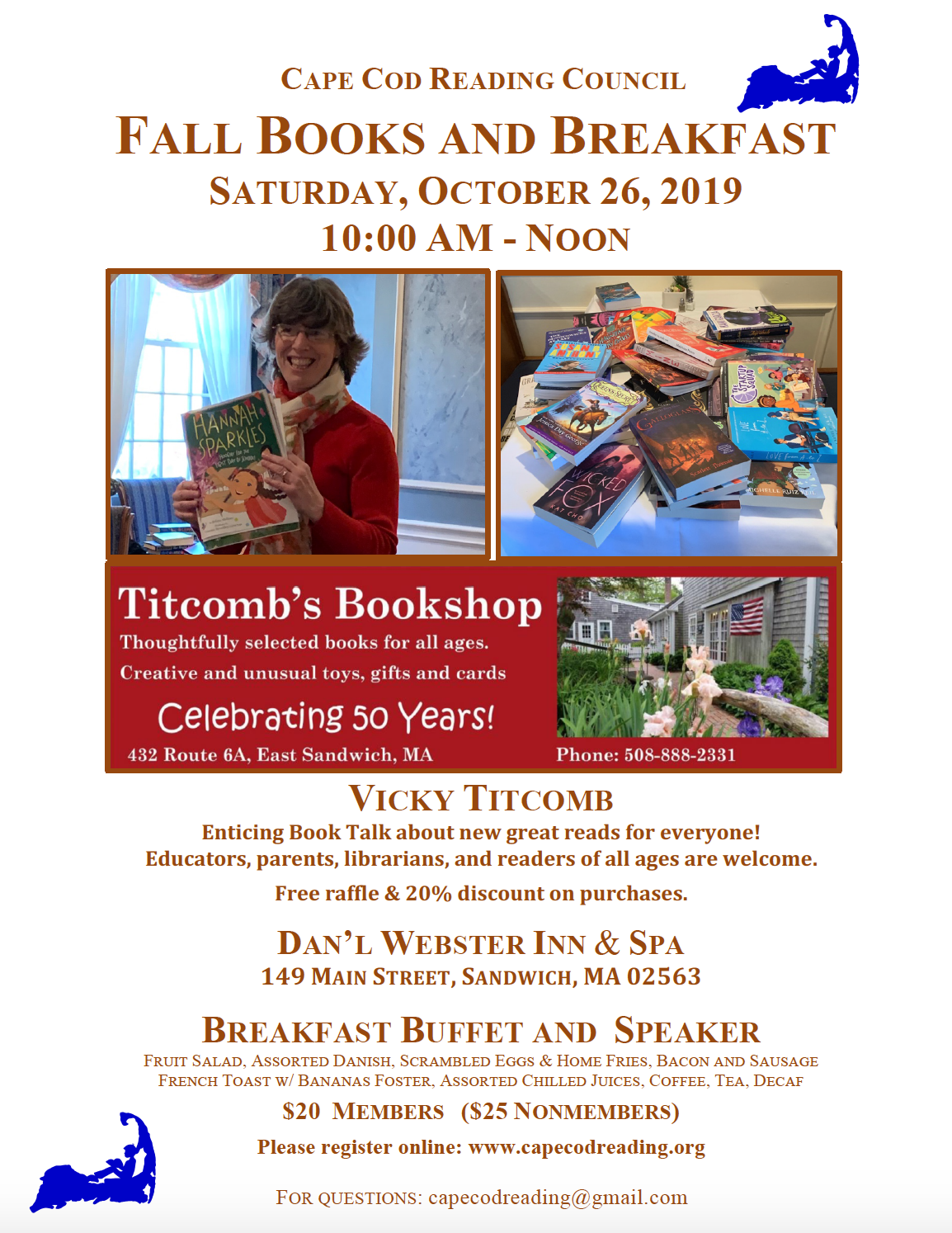 Cape Cod Council Fall Event » Massachusetts Reading Association