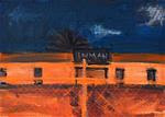 Construction Site at Night Painting, San Diego - Posted on Saturday, December 13, 2014 by Kevin Inman