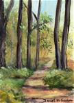 Forest Path ACEO - Posted on Sunday, February 22, 2015 by Janet Graham