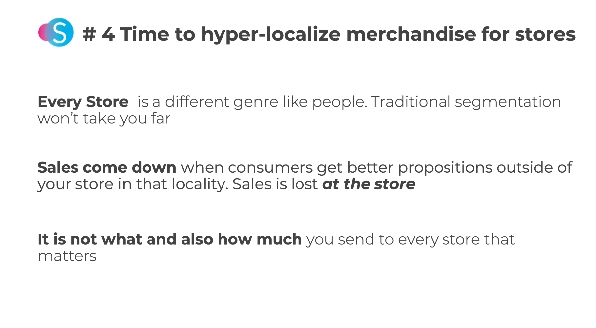 hyper-localize merchandise for stores for post COVID-19 fashion market