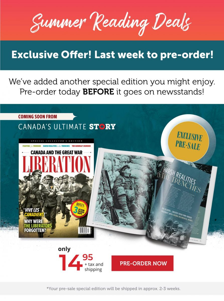 Exclusive pre-sale! pre-order your copy of the Canada and the Great War: Liberation