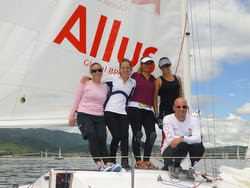 J/24 women sailors- Argentina