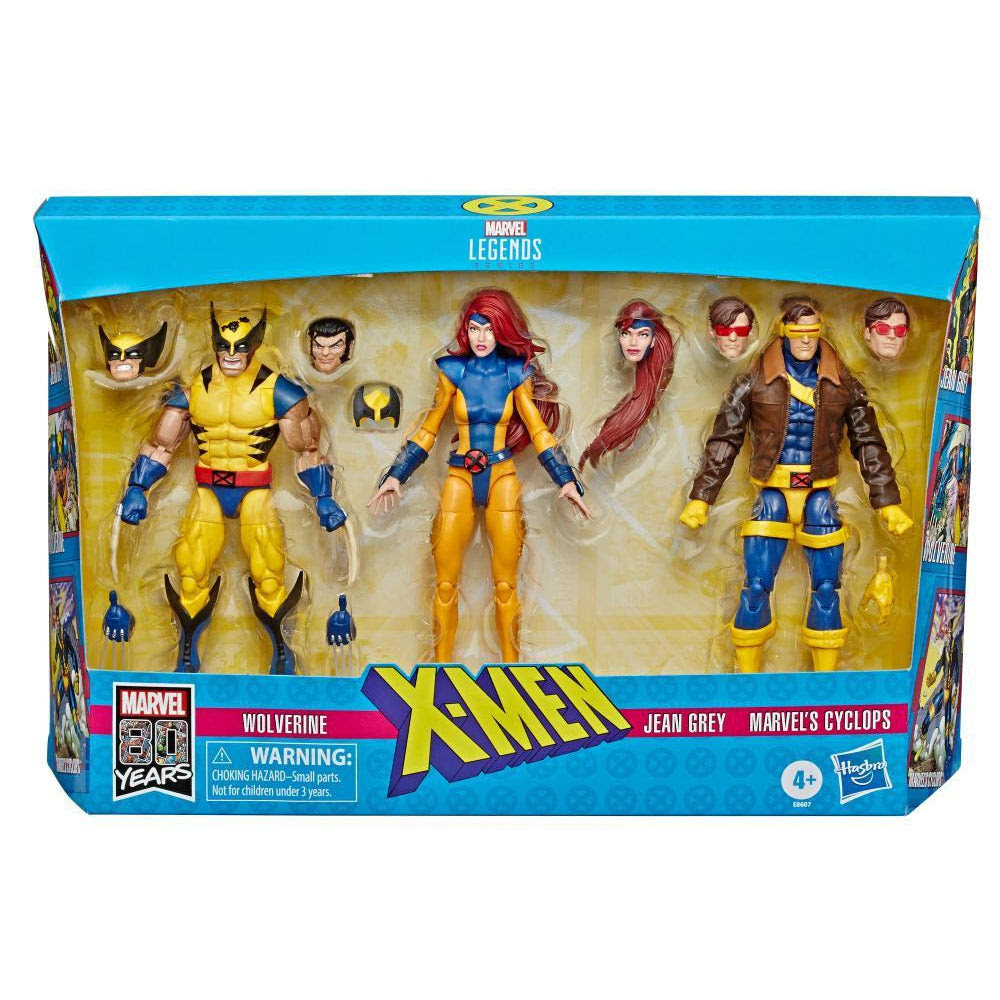 Image of Marvel Legends X-Men Jean Grey, Cyclops, and Wolverine 6-Inch Action Figure 3-Pack - DECEMBER 2019