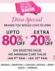 Upto 80% off + extra 20% off on selected styles with no minimum purchase 