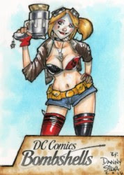 DC Bombshells Trading Cards - Sketch Card - Danny Silva
