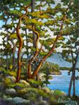 Arbutus Trees on Rocky Shore 9 - Posted on Thursday, December 4, 2014 by Eileen Fong