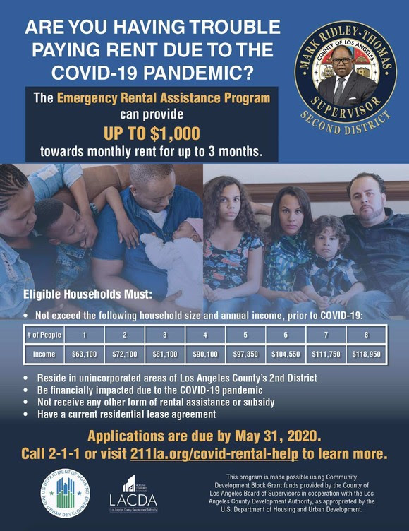 Rental Assistance for Tenants and MomandPop Landlords Affected by the Economic Impact of COVID