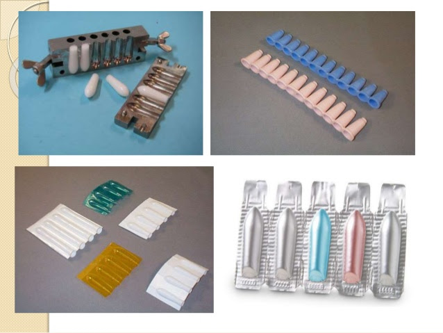 Different types of suppositories