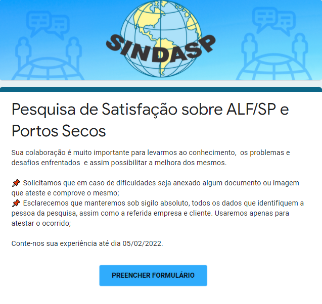 PESQUISA DE FATISFAÇÃO ALFSP