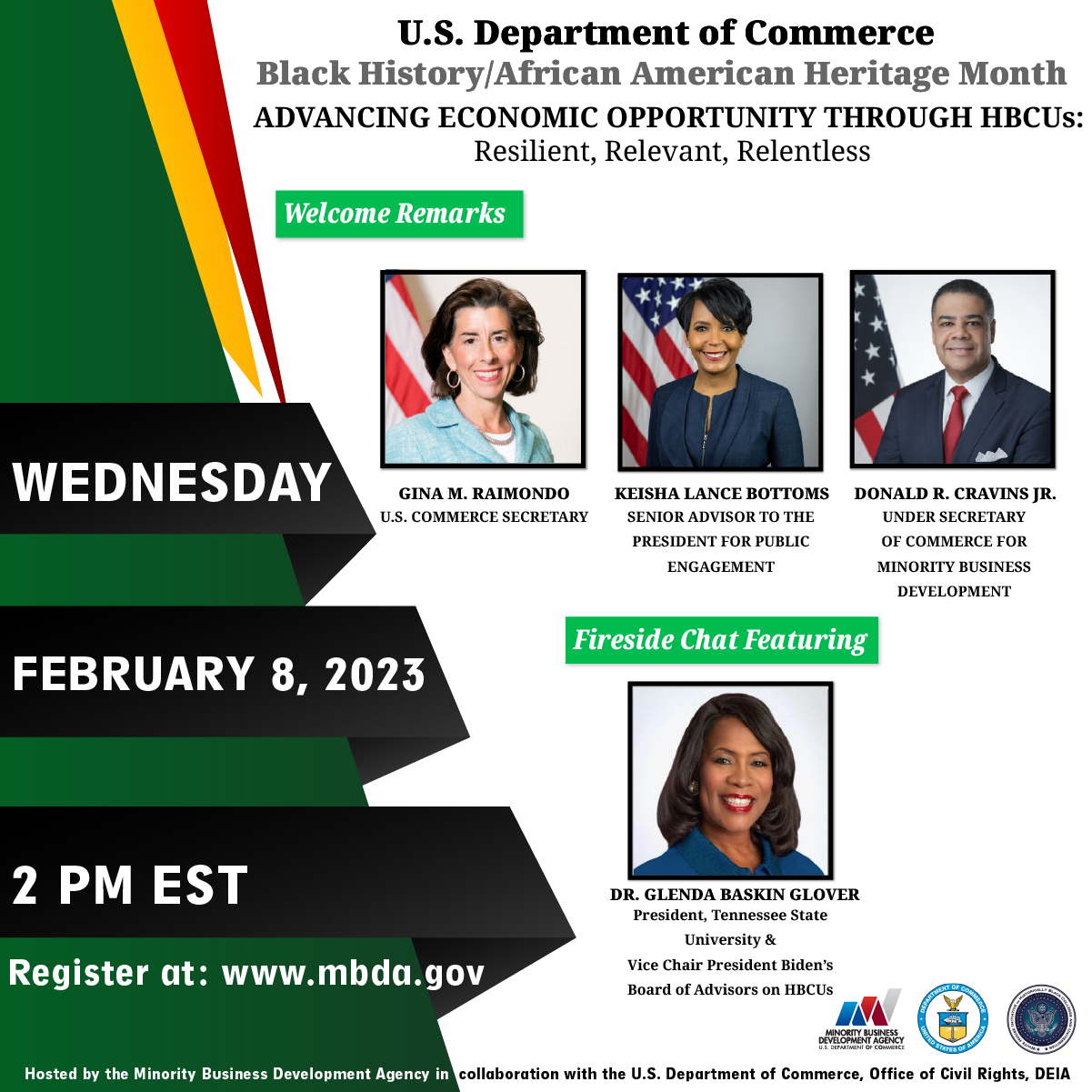 US Department of Commerce Black History Month Fireside Chat