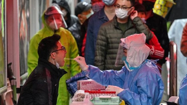 Pruebas diagnósticas en China.
