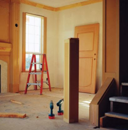 Photo of interior construction site
