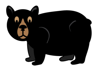 black bear mascot