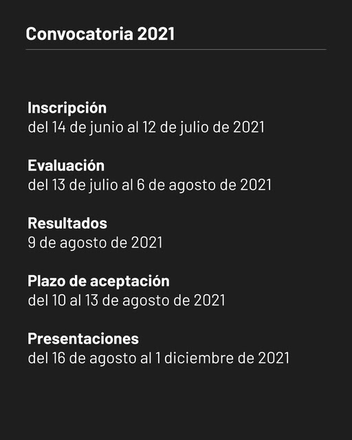 Convocatoria a participar del Programa de Apoyo a la Realización Artística y Cultural